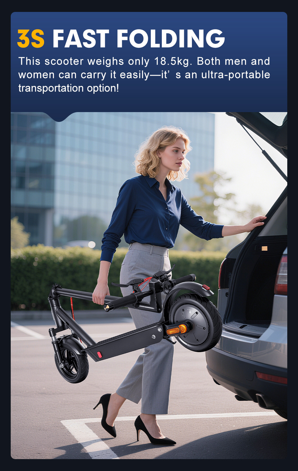Electric Scooter MK086 High-Power Foldable Scooter Overseas Warehouse Delivery and Wholesale for Europe, America, Australia, and Brazil