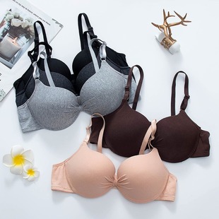 Underwear for Small Breasts, Thickened Push-Up Bow, Adjustable Bra for Girls with Big Breasts, Anti-Sagging Push-Up Bra with Steel Rims