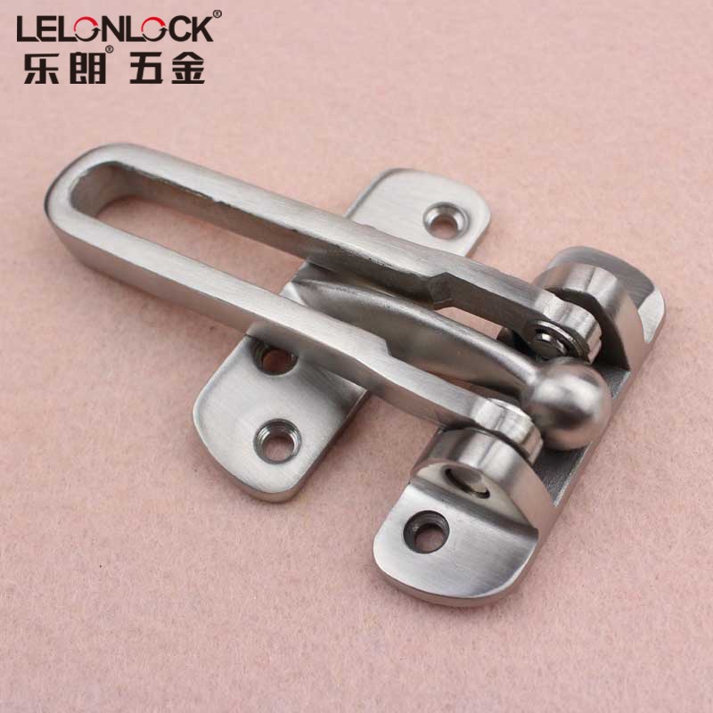 Personalizada aleación de zinc antirrobo hebilla gruesa perno de puerta de seguridad universal perno de bloqueo de puerta de hotel anti-perno