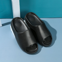 Second generation coconut flip-flops for women, summer new thick bottom outdoor wear yeezy sandals couple anti-slip internet celebrity serrated flip-flops 