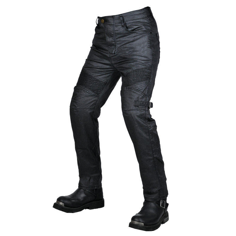 Volero motocicleta jeans hombres casual retro casual motocicleta recta pantalones de montar a campo traviesa resistente a la caída