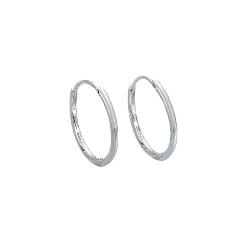 S925 sterling silver örhängen ringar för män och kvinnor blank_voghion.com