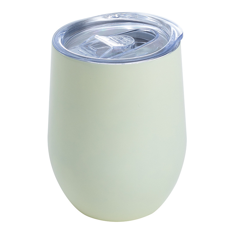 Inventario transfronterizo 12oz taza de huevo de acero inoxidable taza de vacío taza de cáscara de huevo en forma de U taza de vino tinto