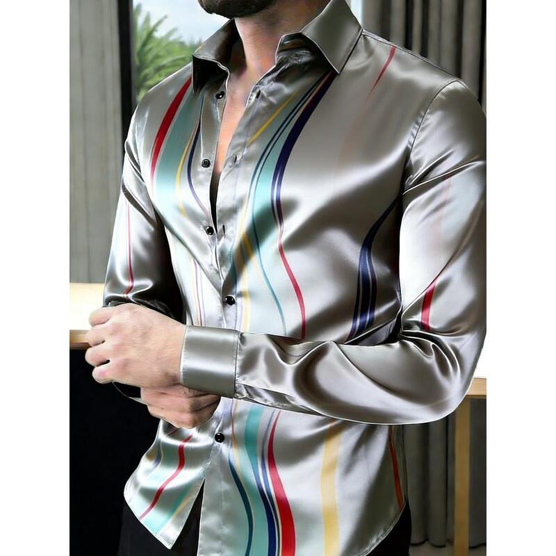 Y2 Amazon TK48-hour delivery Lazada cross-border clothing 3D digital print men's satin shirt Y2 Amazon TK48-hour delivery Lazada cross-border clothing 3D digital print men's satin shirt