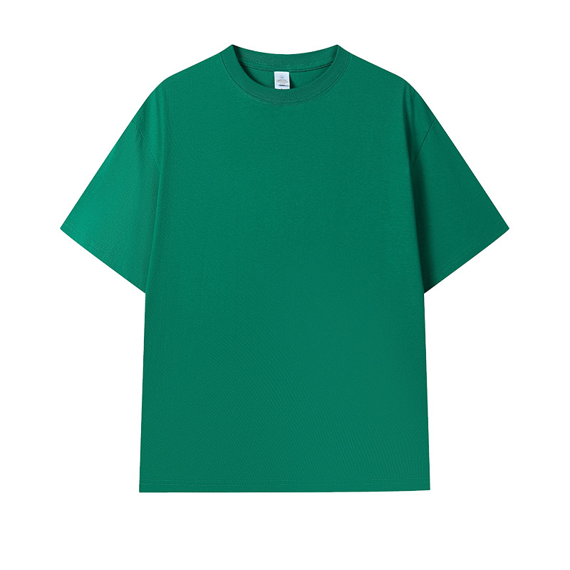 210g 7A antibacteriano fresco verano manga corta cuello redondo overol camisa publicitaria camisa cultural ropa de clase camiseta de algodón personalizado