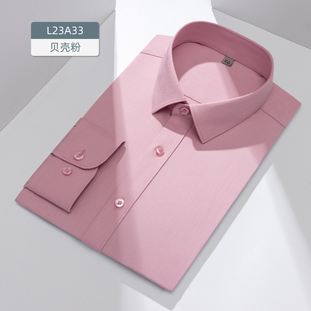 Camisa de Manga Corta de Vestir para Hombre de Fibra de Ajenjo Antibacteriana para Trabajo