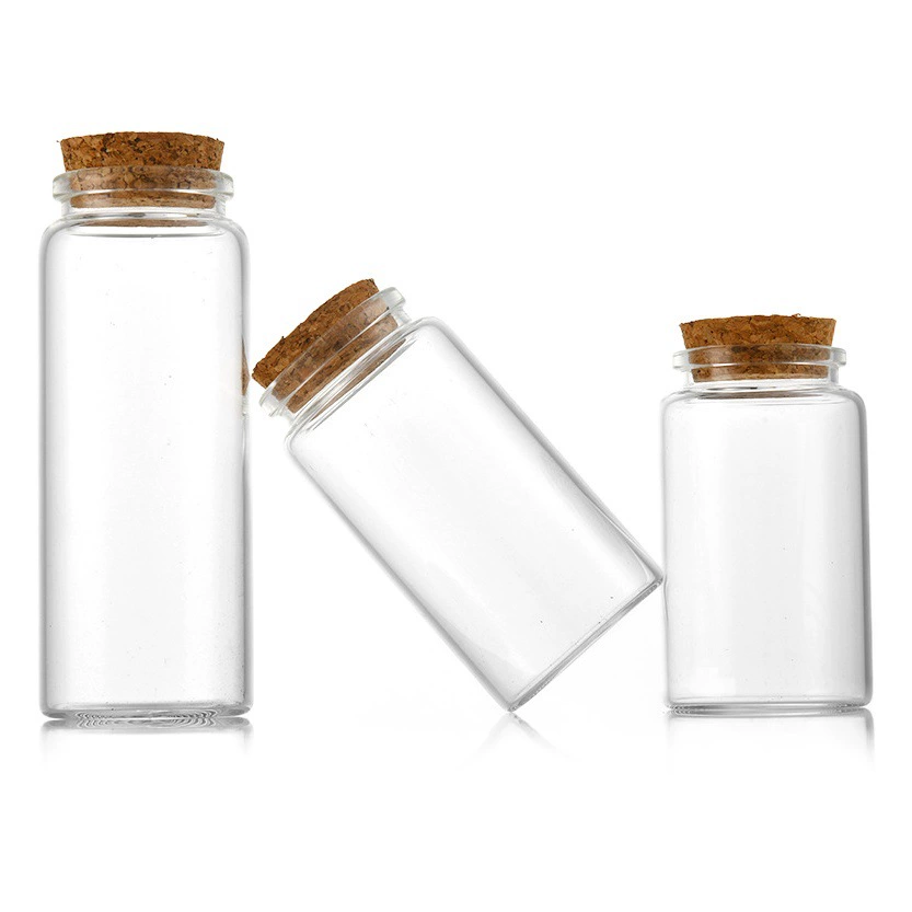 Бутылка из высокоборосиликатного стекла с пробкой 47 мм для дозирования образцов, для цветочного чая, конфет, черная бутылка для упаковки ягод годжи