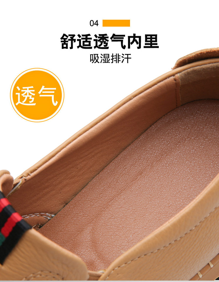 Giày lười nam da bò thật mũi tròn, đế cao su gót thấp, kiểu dáng thời trang nhẹ nhàng — q5586- 1m Trắng, q5586-1 màu vàng nâu, q5586-1 màu đen chi tiết 16