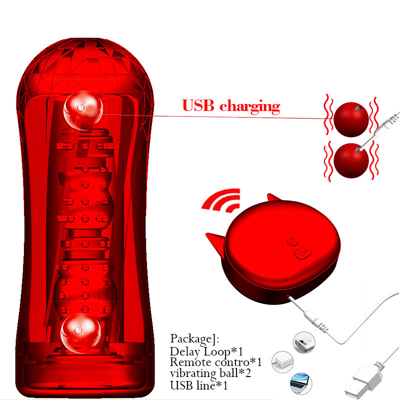Intelligent Induction Heating Male Masturbator Cup with Dual Channels and 10-Frequency Vibration — detail image 6