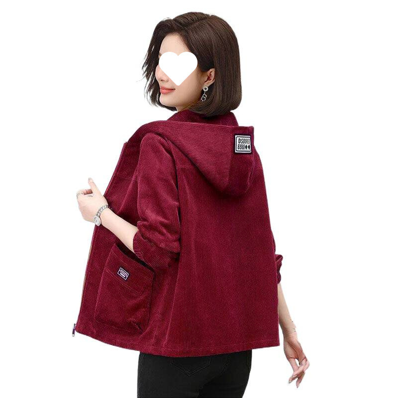 洋气妈妈秋冬加绒外套中老年女装休闲短款外套奶奶装春秋季夹克衫|undefined