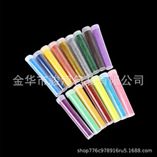 1/96金葱粉厂家6克试管瓶装金粉亮片闪粉diy麻流美甲用洒金金银