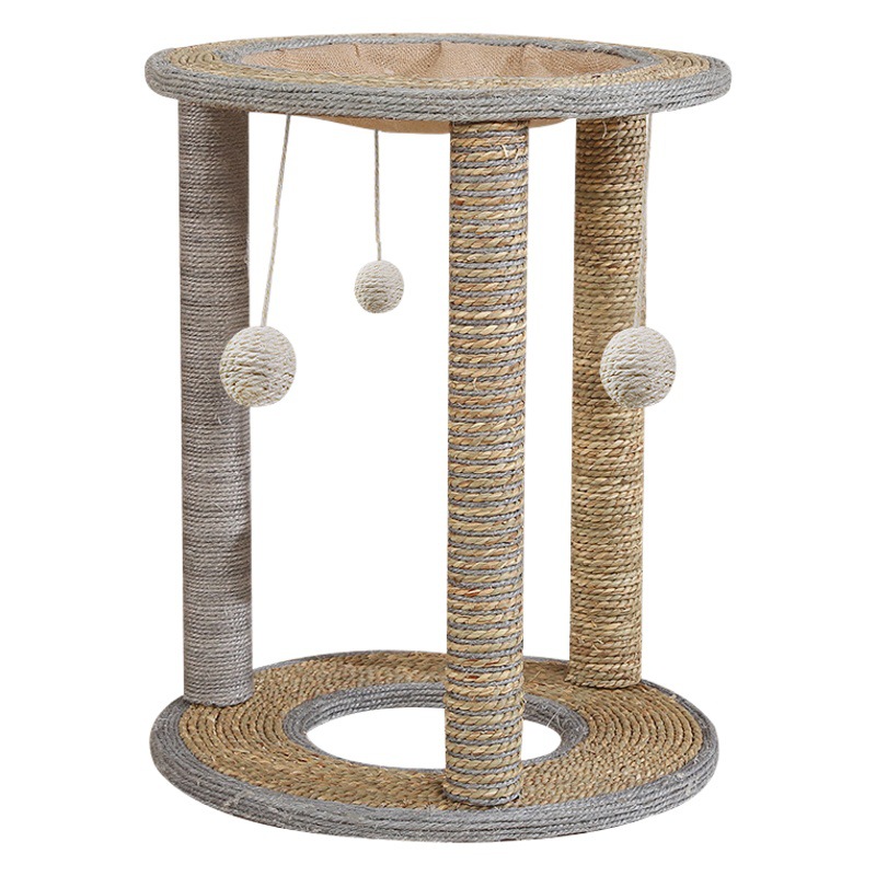 Cuatro Estaciones suministros de tubo de cisne gato escalada rack gato nido gato escalada rack gato tablero de rasguño gato pulido garra columna divertido gato juguete plataforma de salto