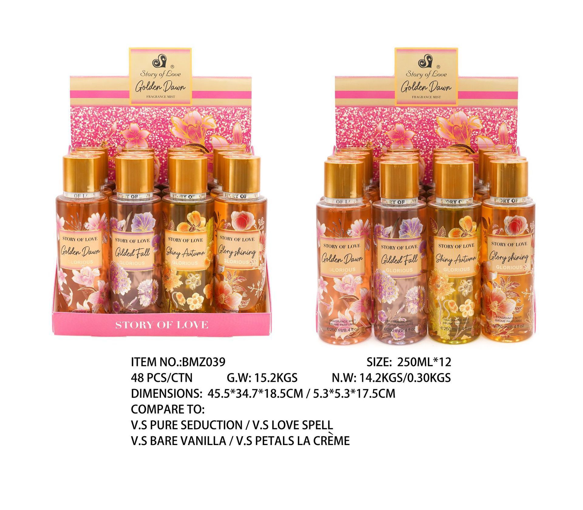 Perfume para mujeres 250ml spray corporal comercio exterior sudeste asiático sudamericano fragrancia para hombres estand paquete de muestra especial image 44