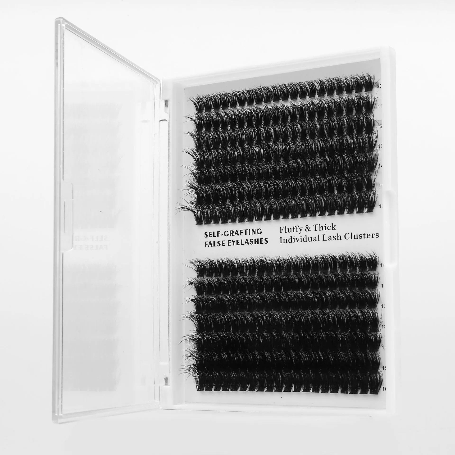 3D Individual False Eyelashes, European Style, Dense Clusters, Mixed 60+80