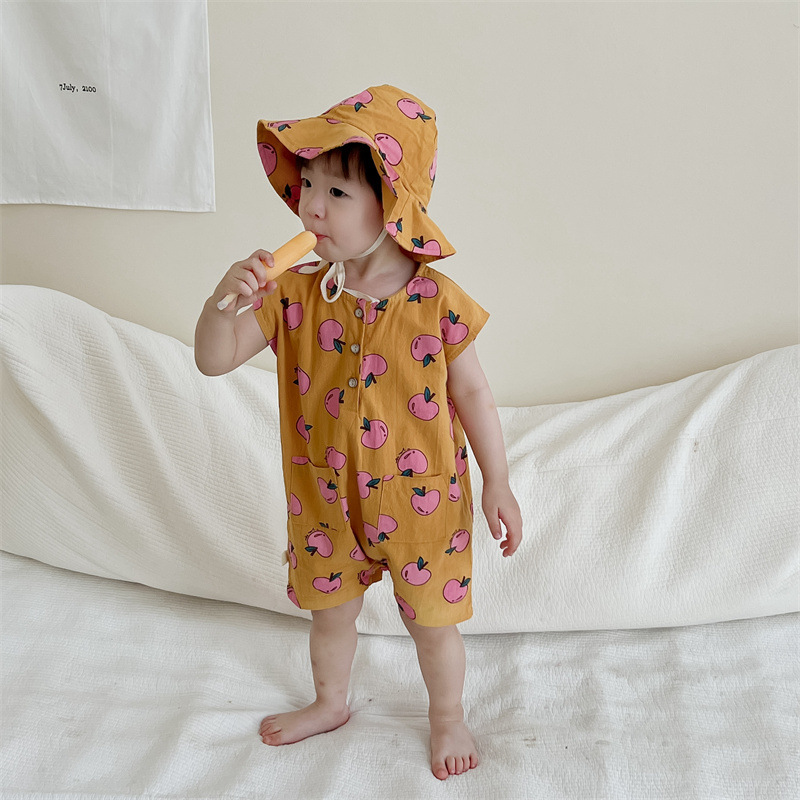 Ropa de verano para niños, estilo delgado, novedad 2026, ropa de verano para niños, estilo coreano, ropa infantil, mono sencillo y lindo para bebé