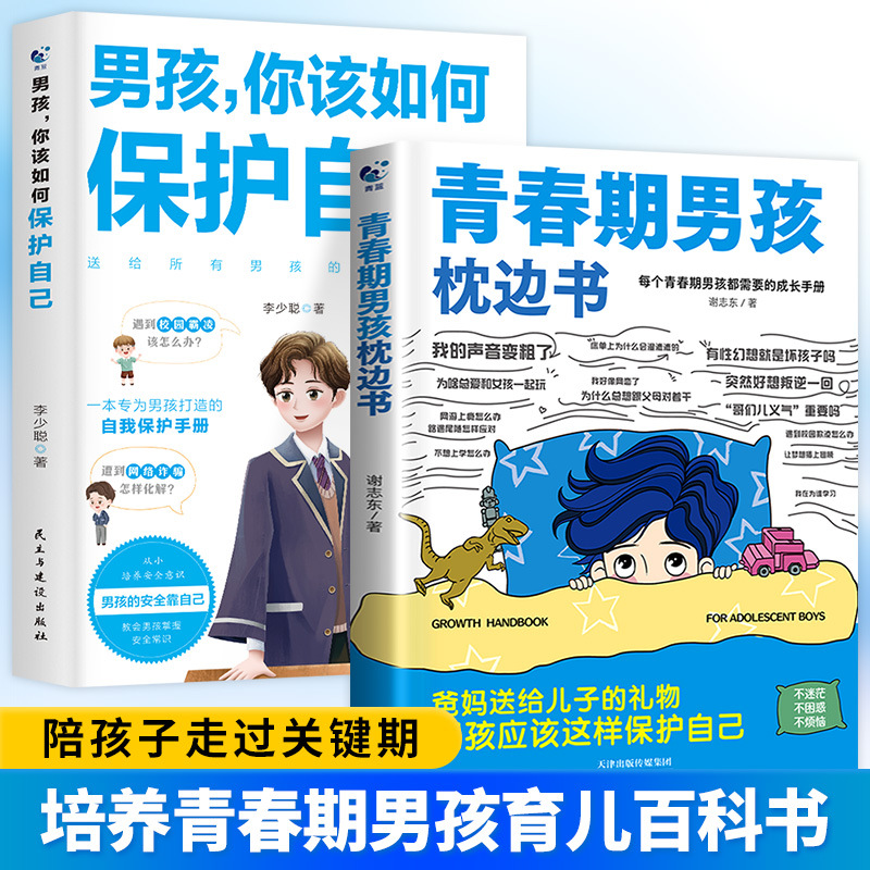 [2 volumes] how to protect yourself with boys pillow books + boys