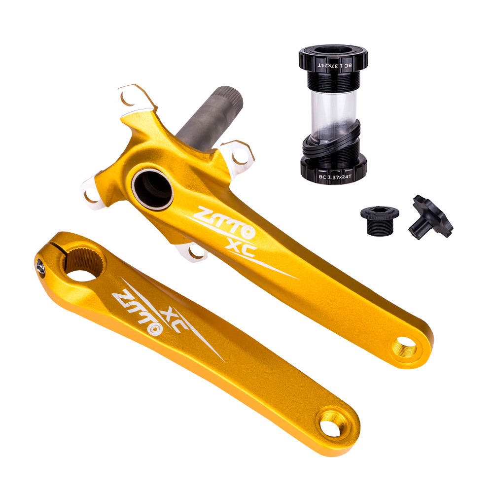 ZTTO cigüeñal paleta de bicicleta de montaña de manivela hueca eje central modificado disco único 32t 34 36 dientes