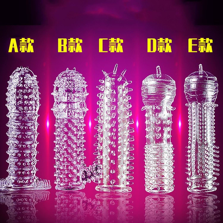 Мужской презерватив с кристаллами в форме волчьего зуба, толстый жесткий презерватив, кольцо для задержки эрекции, презерватив с шипами, секс-игрушка для взрослых пар.