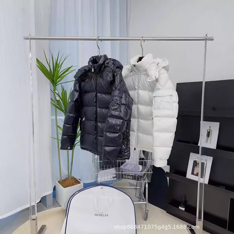High-End Maya Mengjia Vest down Jacket for Men and Women with Three-Color Webbing, Couple's Puffer Jacket Coat