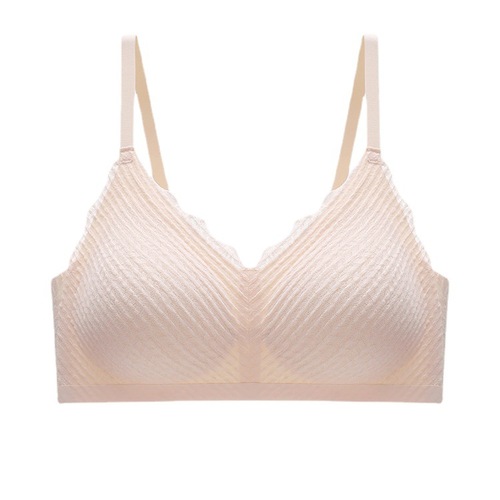 Japanese bubble wheat lace beautiful back girl bra summer appearance online cute breathable seamless underwear for women