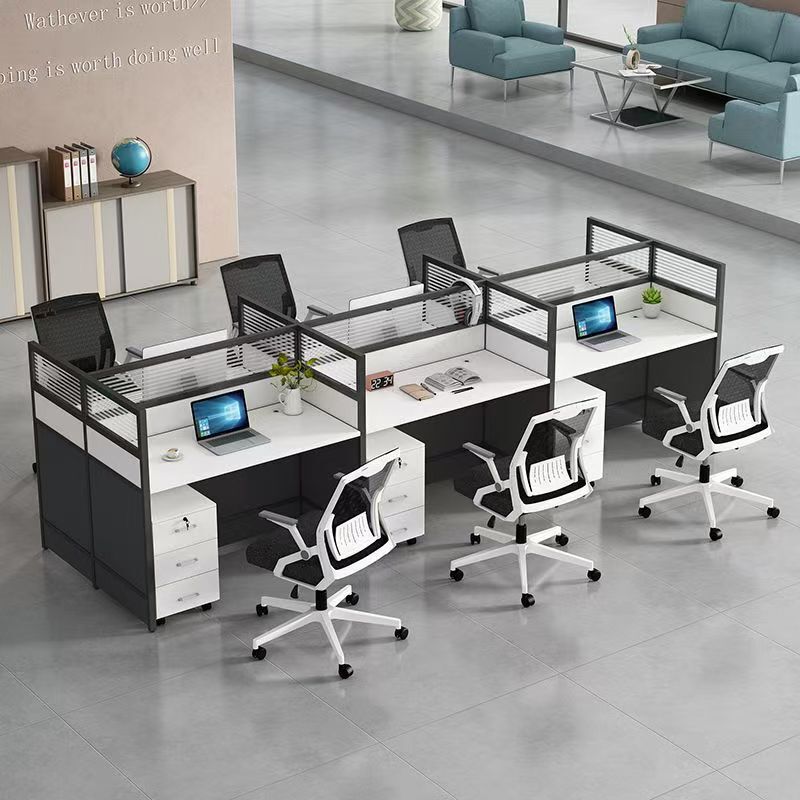 Staff Office Desk, Computer Desk and Chair Set, Office Desk, Staff Workstation, Computer Desk with Screen Partition, Office Workstation, Chair Staff Office Desk, Computer Desk and Chair Set, Office Desk, Staff Workstation, Computer Desk with Screen Partition, Office Workstation, Chair
