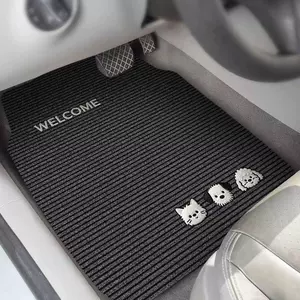 Simple diatomite car floor mats, non-slip, water-absorbent, wear-resistant, universal carpet-style, dirt-resistant, single-piece car mats, complete set of floor mats