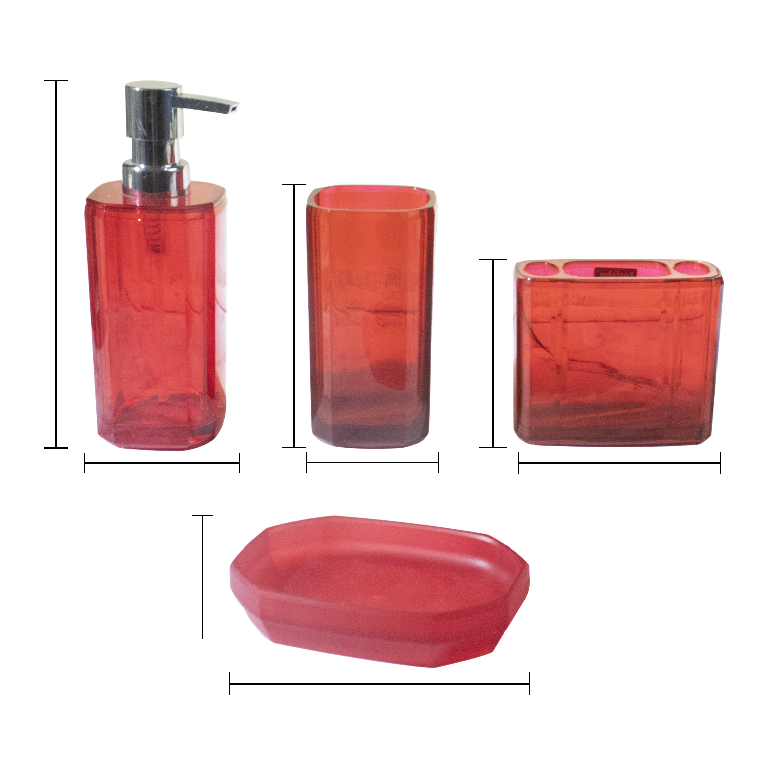 Baño de diamantes conjunto de cuatro piezas de moda de gama alta estilo europeo simple traje de lavado calidad de exportación