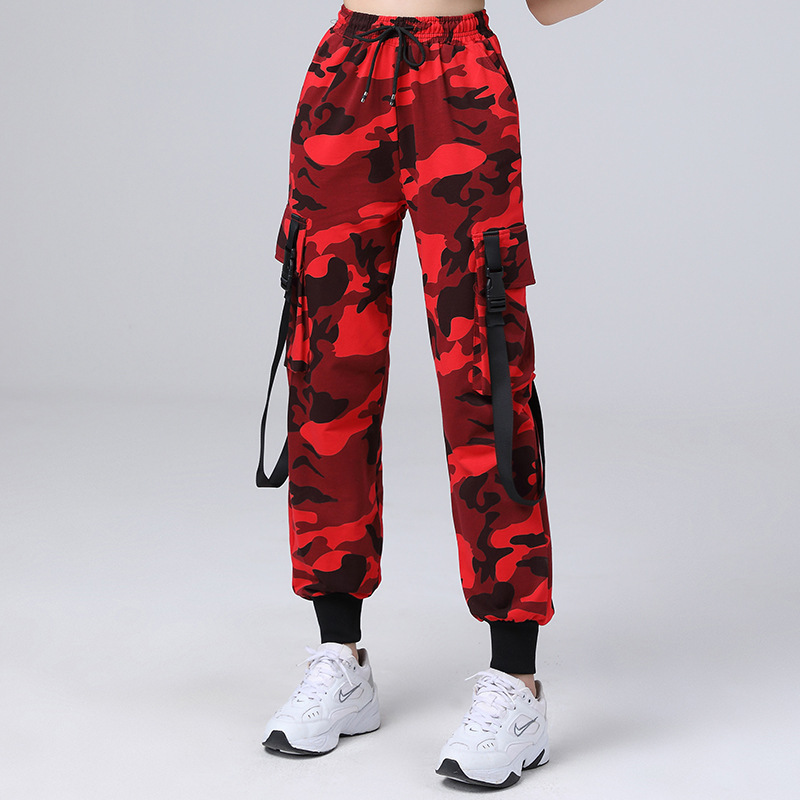 Calça camuflada vermelha / M