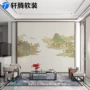 山水客厅定制喷绘背景墙