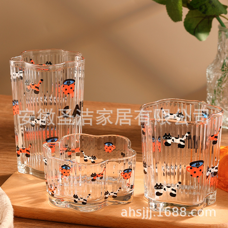 우유 고양이 세 조각 세트