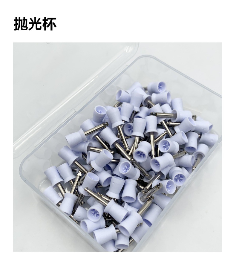 Dental Colorful Polishing Brush Polishing Cup Tooth Polishing Brush Nylon Polishing Brush Flat Head Brush Pointed Head Brush Polishing Tools
