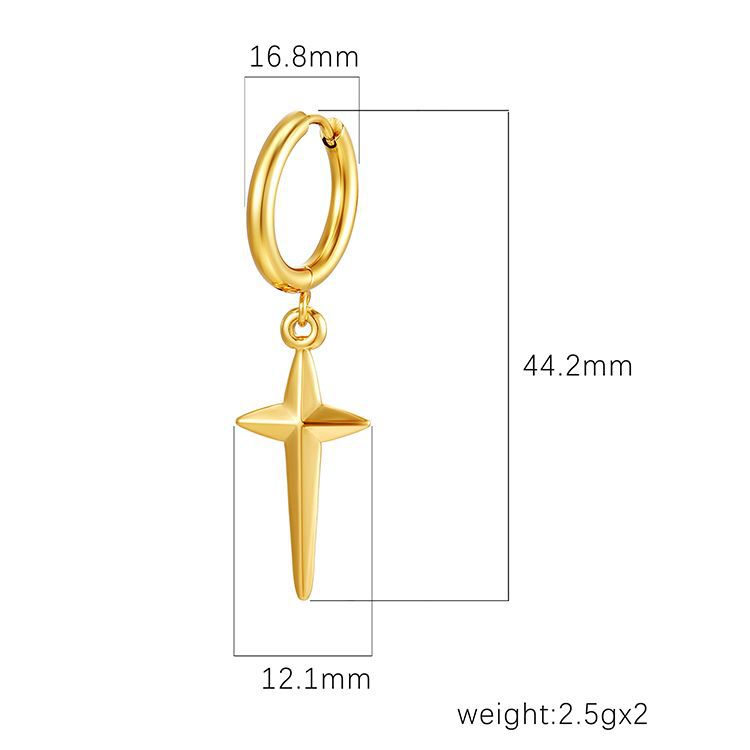 Frío viento cruzado simple nicho de alta sensación auriculares retro neutralidad accesorios de pareja al por mayor