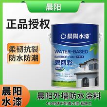 晨阳水漆碧丽彩外墙漆室外施工家用自刷涂料水性漆 外墙面漆15L