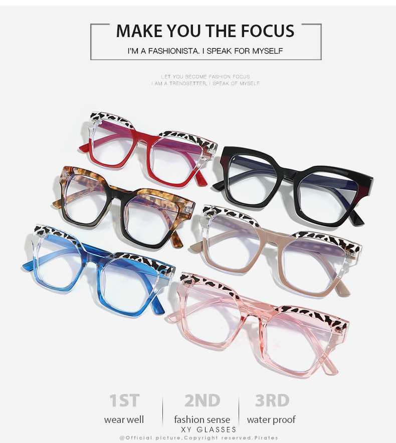 50g Weight Full Frame Glasses Structure Glasses Classification Ac Lens Material Square Glasses Style Casual, Holiday Occasion Solid Color Pattern All Seasons Season Unisex Gender Hip-Hop, Punk Style Hip-Hop Punk Solid Color Ac Square Full Frame Optical Glasses 2