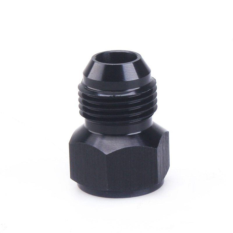 Auto Parts Aluminum Alloy Body Black An4 Internal-An3 External Wide Connector Conversion Screw Auto Parts Aluminum Alloy Body Black An4 Internal-An3 External Wide Connector Conversion Screw