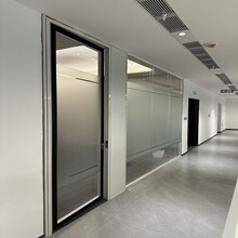 玻璃隔断办公室隔断铝合金玻璃隔断中空百叶隔断办公隔断隔墙厂家