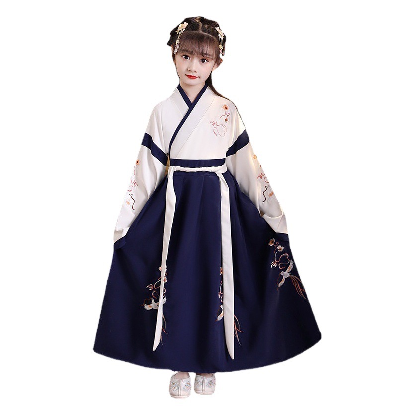 New Chinese-Style Hanfu for Children, Suitable for Boys' Initiation Ceremonies and Girls' Everyday Wear, Wholesale Available
