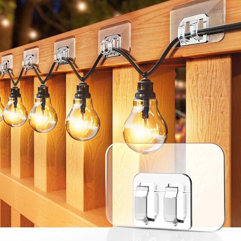 No-Drill Adhesive Hooks, Strong Adhesive Stickers That Won'T Fall Off, Kitchen and Bathroom Wall Hooks, Transparent Door Hooks, Christmas Decorations No-Drill Adhesive Hooks, Strong Adhesive Stickers That Won'T Fall Off, Kitchen and Bathroom Wall Hooks, Transparent Door Hooks, Christmas Decorations