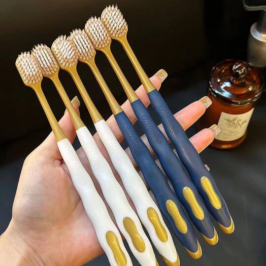 Sam's same toothbrush wide head 6 PCs soft bristle toothbrush Family Pack adult household cleaning ultra-fine soft bristle toothbrush