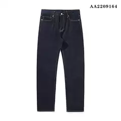 2025 Dark Blue Casual Business Simple Pure Color Elastic Thickeneded 501 Version Slim Straight Washed Men's Jeans
