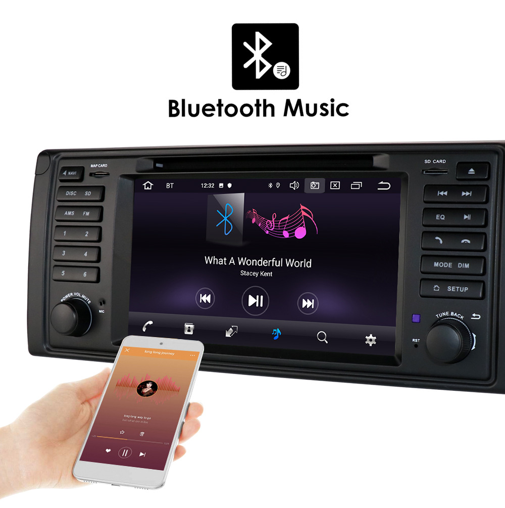 Cross-border 7-inch suitable for BWM BMW E53 Android GPS car navigator DVD reversing image central control integrated machine
