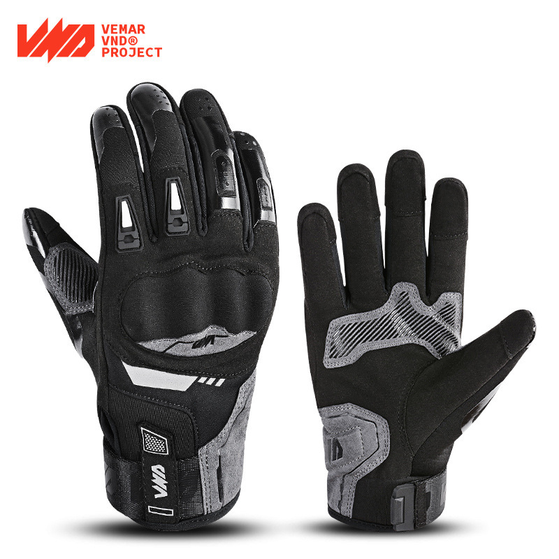 VND Winter Motorcycle Riding Gloves Windproof Waterproof Warm Men's Long Electric Car Women's Riding Motorcycle Equipment