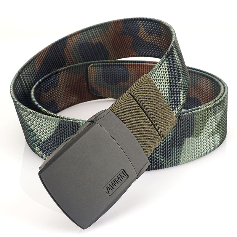 Nueva hebilla giratoria de dos colores de doble uso cinturón de nylon de lona para hombres y mujeres casual todo partido conveniente cambio pantalones cinturón