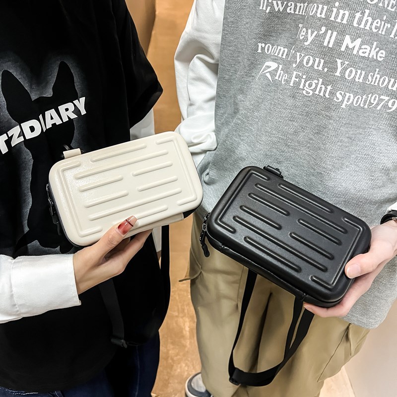 Trendy Brand Fashion Small Satchel Men's Simple Ins Joker Small Square Bag Men's and Women's Shoulder Bag Popular New Crossbody Bag Men's