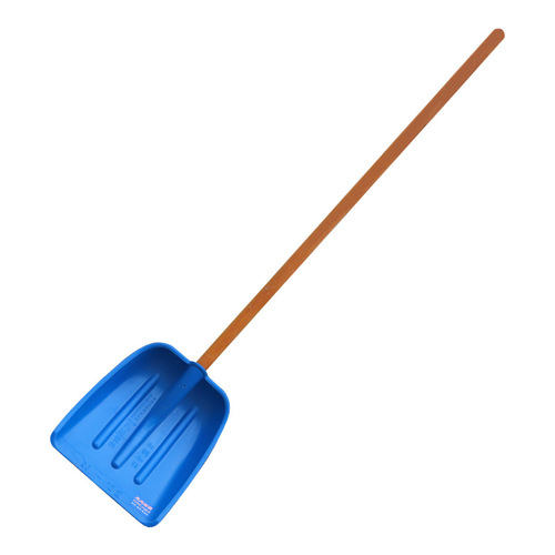 Flat shovel thickened blue nylon plastic shovel snow removal large shovel agricultural use thickened wear-resistant Qijia grain shovel nylon