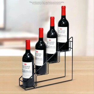 Iron Wine Rack Bar Wine Storage Rack Decorations Multi-functional Kitchen Seasoning Storage Rack
