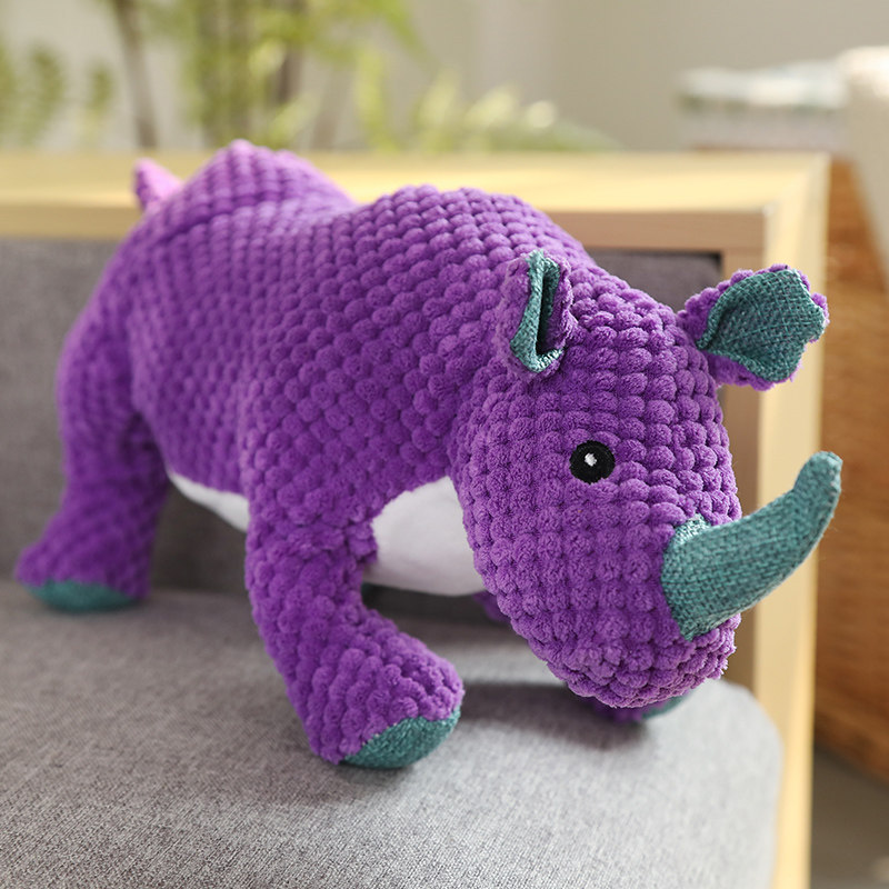 Corgi Golden Retriever lindo dinosaurio suministros para mascotas interactivo alivio tapado Juguete de perro transfronterizo sonido de felpa molar resistente a los mordiscos