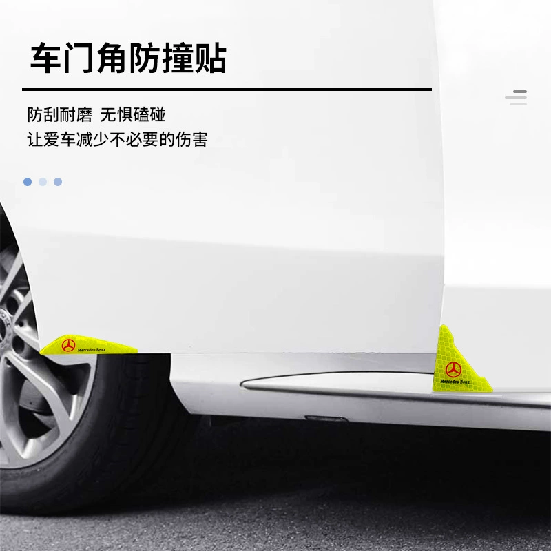 Прямые продажи с фабрики, автомобильные светоотражающие полосы для предотвращения столкновений, угловые наклейки для предотвращения столкновений, защита от царапин, защита от царапин, декоративные наклейки на зеркало заднего вида