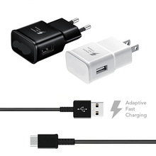 A7100欧规充电头s6 s8快充适用三星usb手机充电器9V2A圆脚A9000