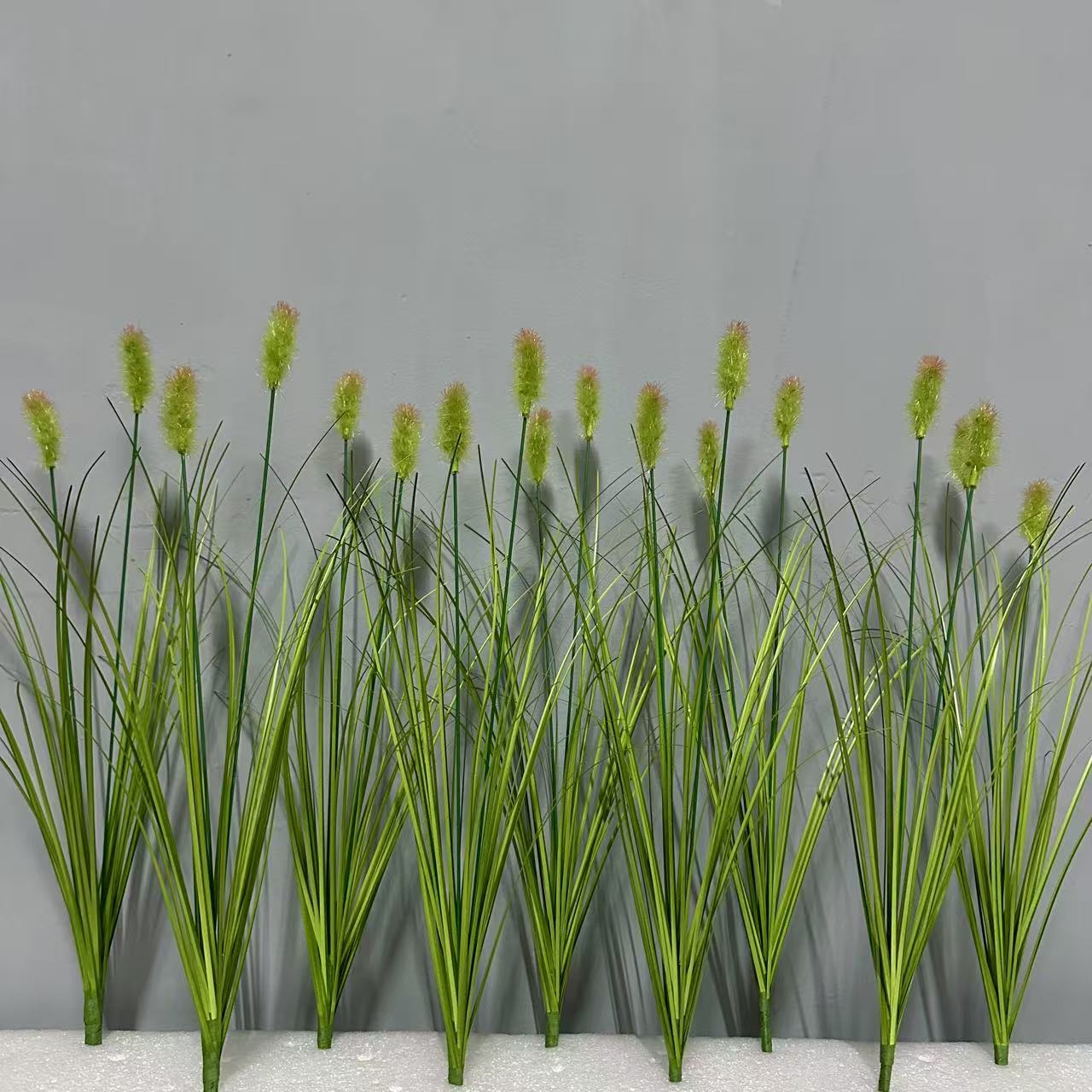 仿真狗尾草洋葱草单支毛毛虫芦苇草网红家居酒店软装造景跨境跨境